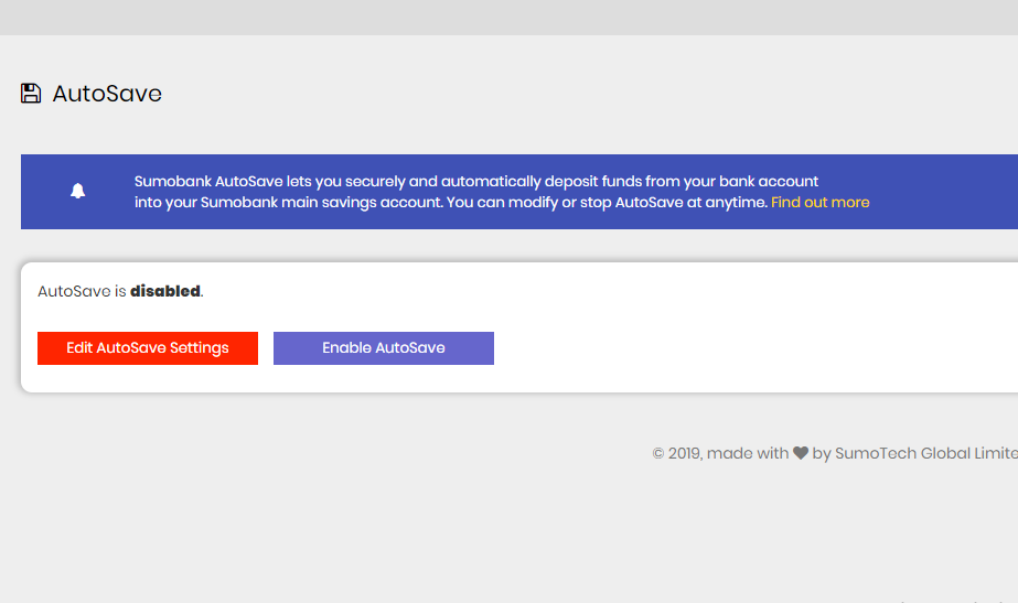 How to Enable AutoSave On Sumobank