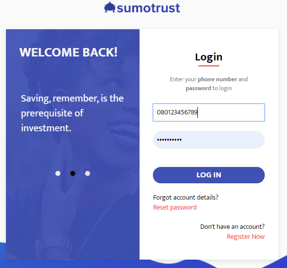 sumotrust login