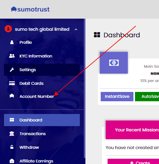 sumotrust kick account number