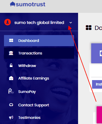 sumotrust menu page